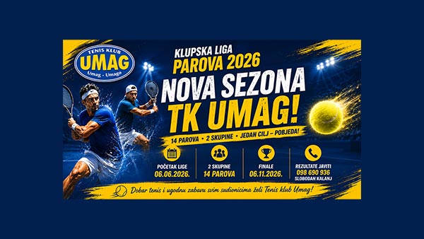 Klupska liga parova 2026 TK Umag